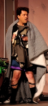 TJ Mendez as Agent Frank, "Unnecessary Farce," Shuler Theater 2012